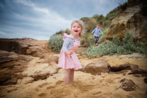 Children's photography outdoors
