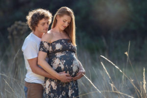 Maternity photography shoot outdoors