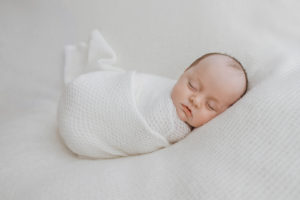 Newborn photography photo session in studio