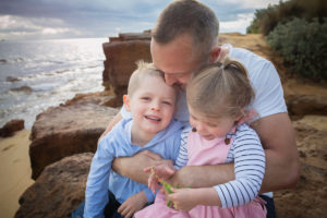 father son and daughter family photography